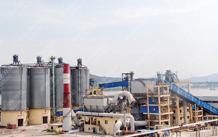 上海寶鋼年產90萬噸復合粉總包生產線