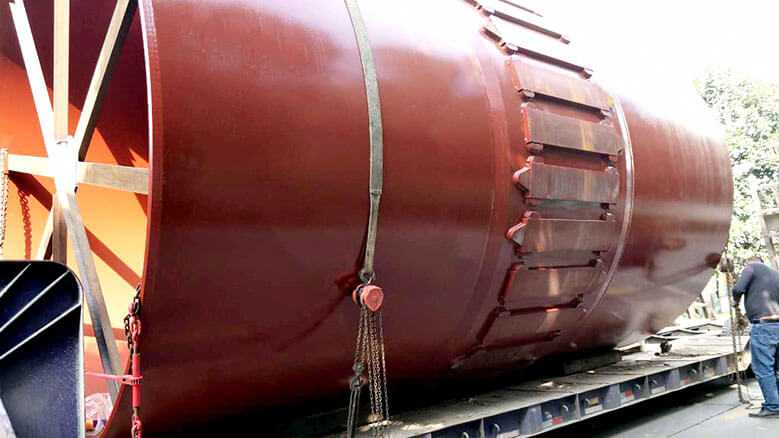 拉法基豪瑞水泥客戶Φ4×6.84m回轉窯筒體